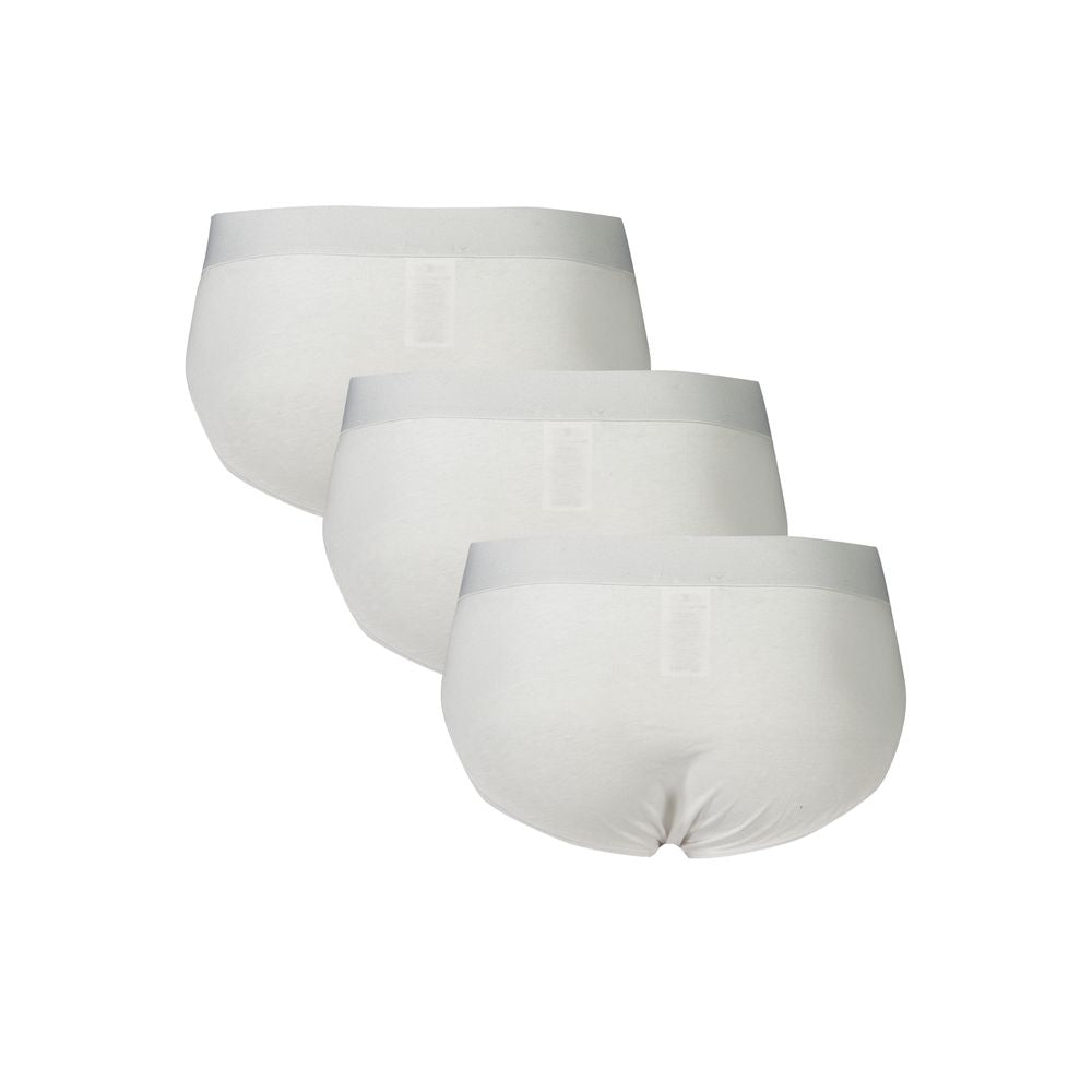 Bikkembergs White Polyester Men's Underwear Men's Slip