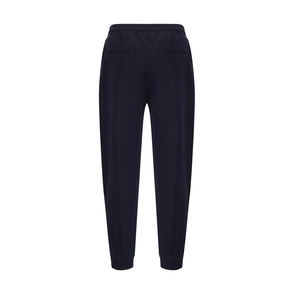 Brunello Cucinelli Blue Cotton Joggers (Workout Men's Pants)