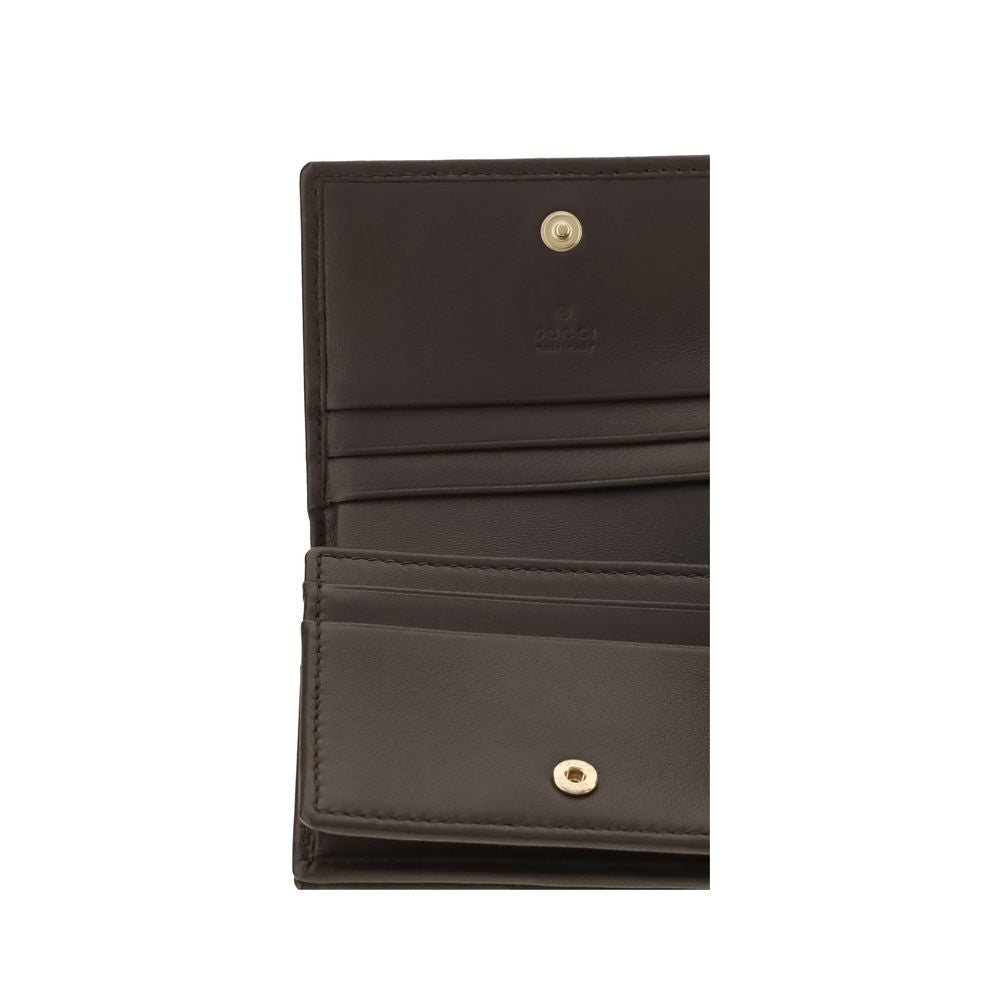 Gucci Brown Calf Leather Bos Taurus Women's Wallet