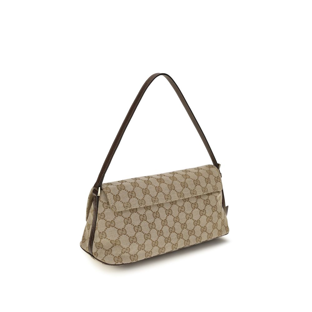 Gucci Brown Fabric Shoulder Women's Bag