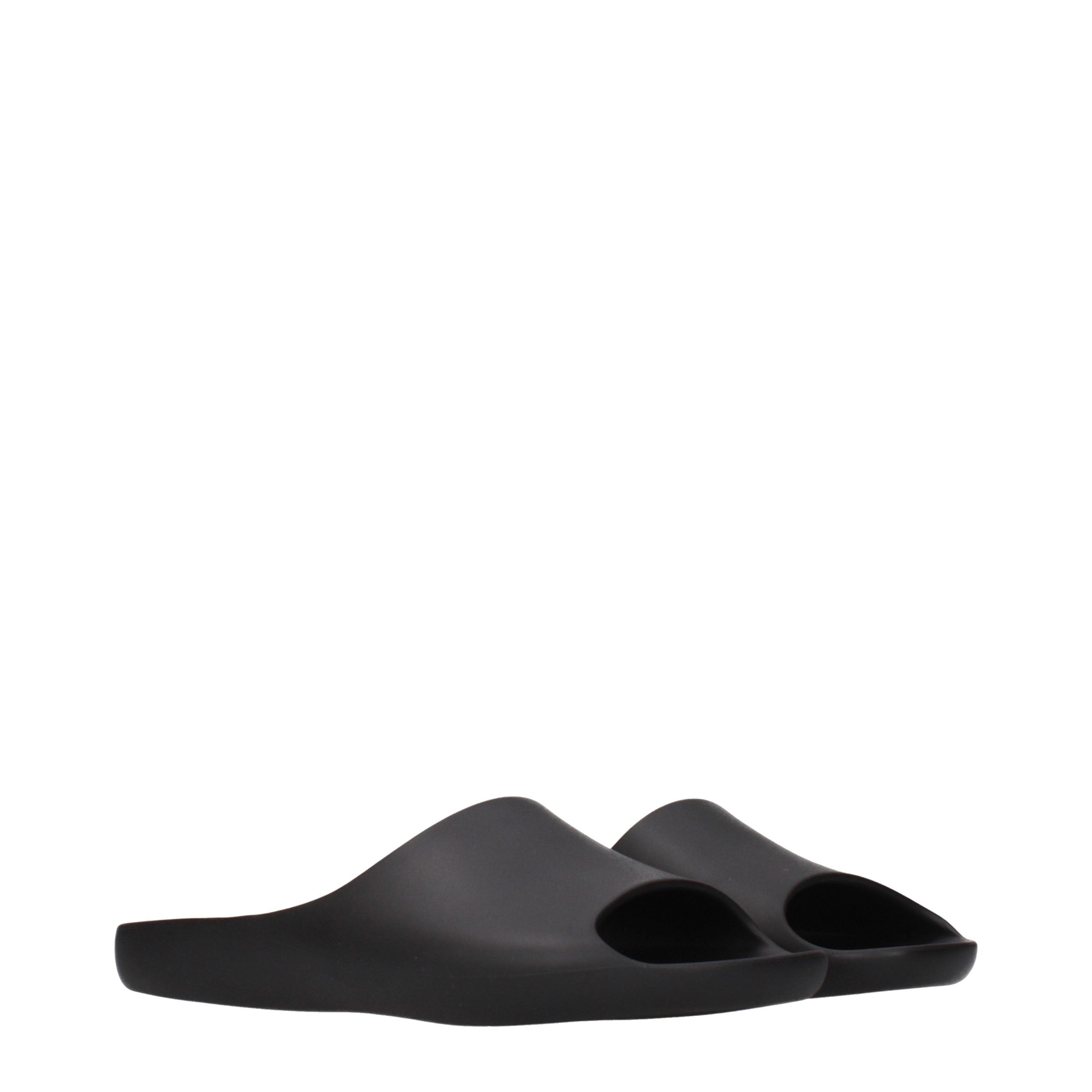 The Row Black Cotton Women's Slippers