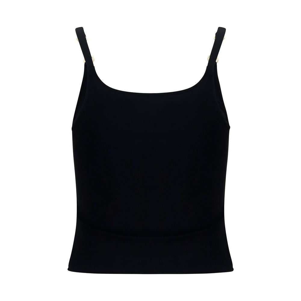 Gucci Black Viscose Sleeveles Women's T-Shirt
