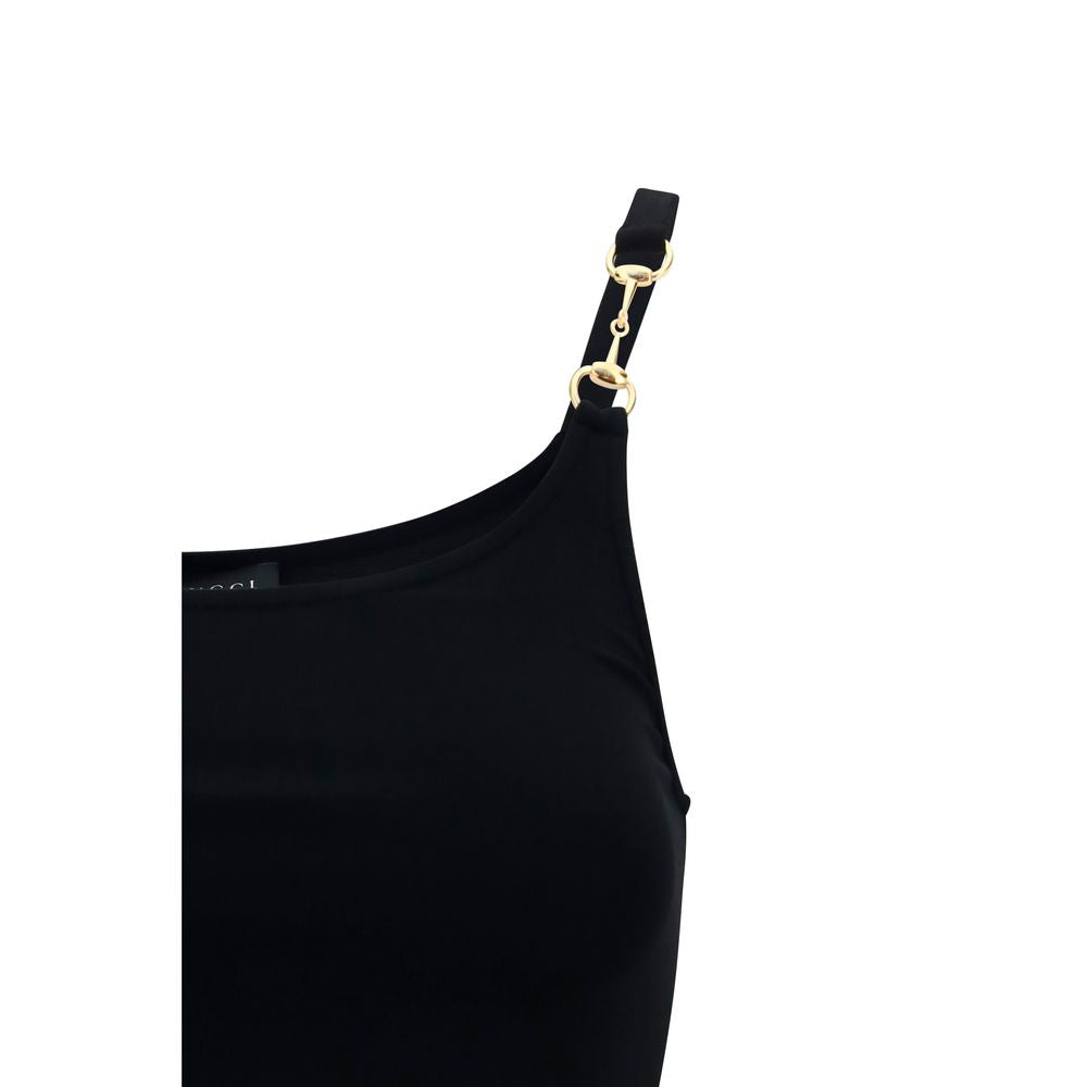 Gucci Black Viscose Sleeveles Women's T-Shirt