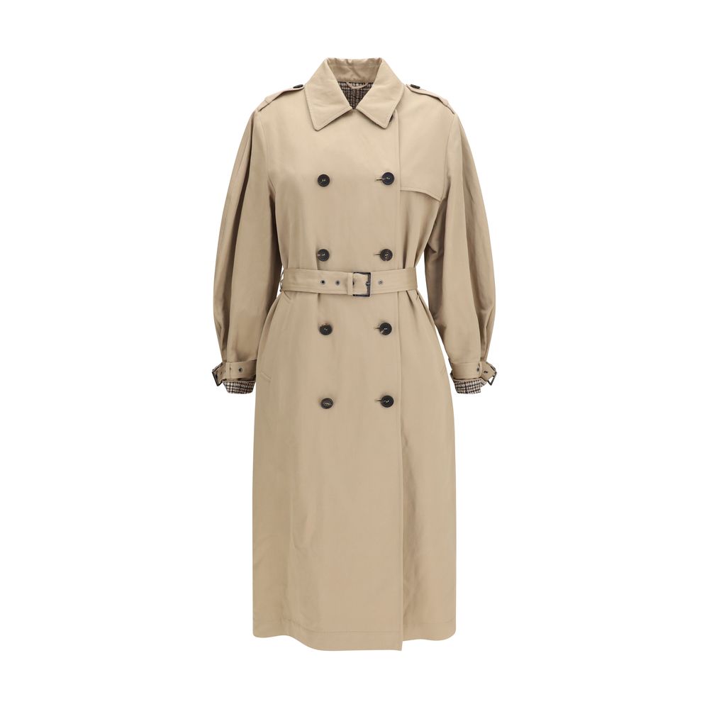 Brunello Cucinelli Beige Cotton Women's Coat