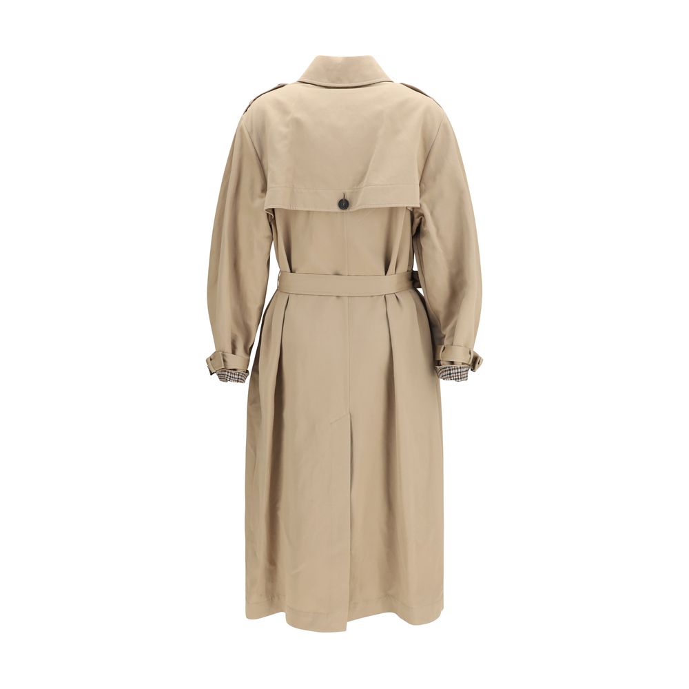 Brunello Cucinelli Beige Cotton Women's Coat