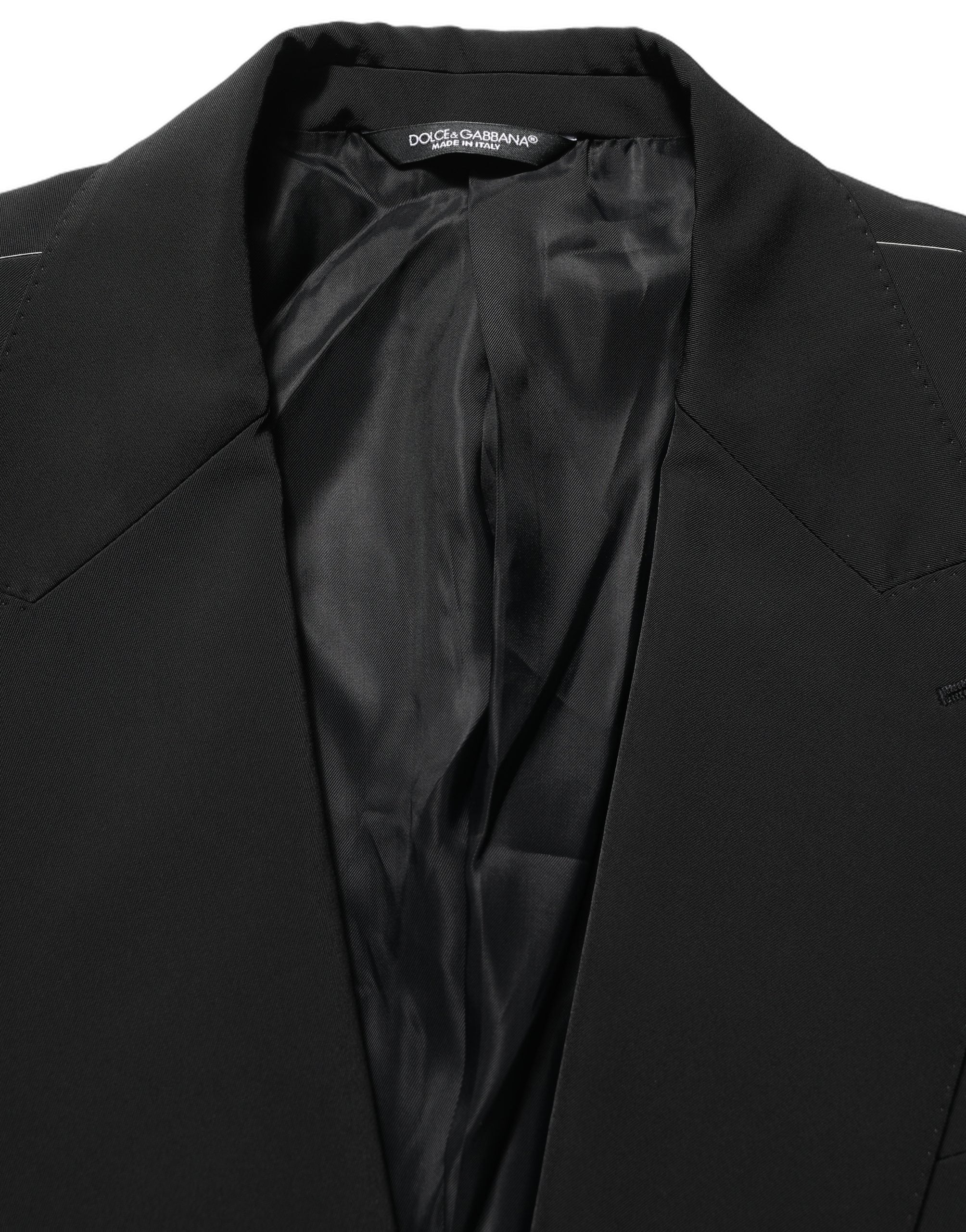 Dolce & Gabbana Black Single Breasted One Button Coat Men's Blazer (Pre-Owned)