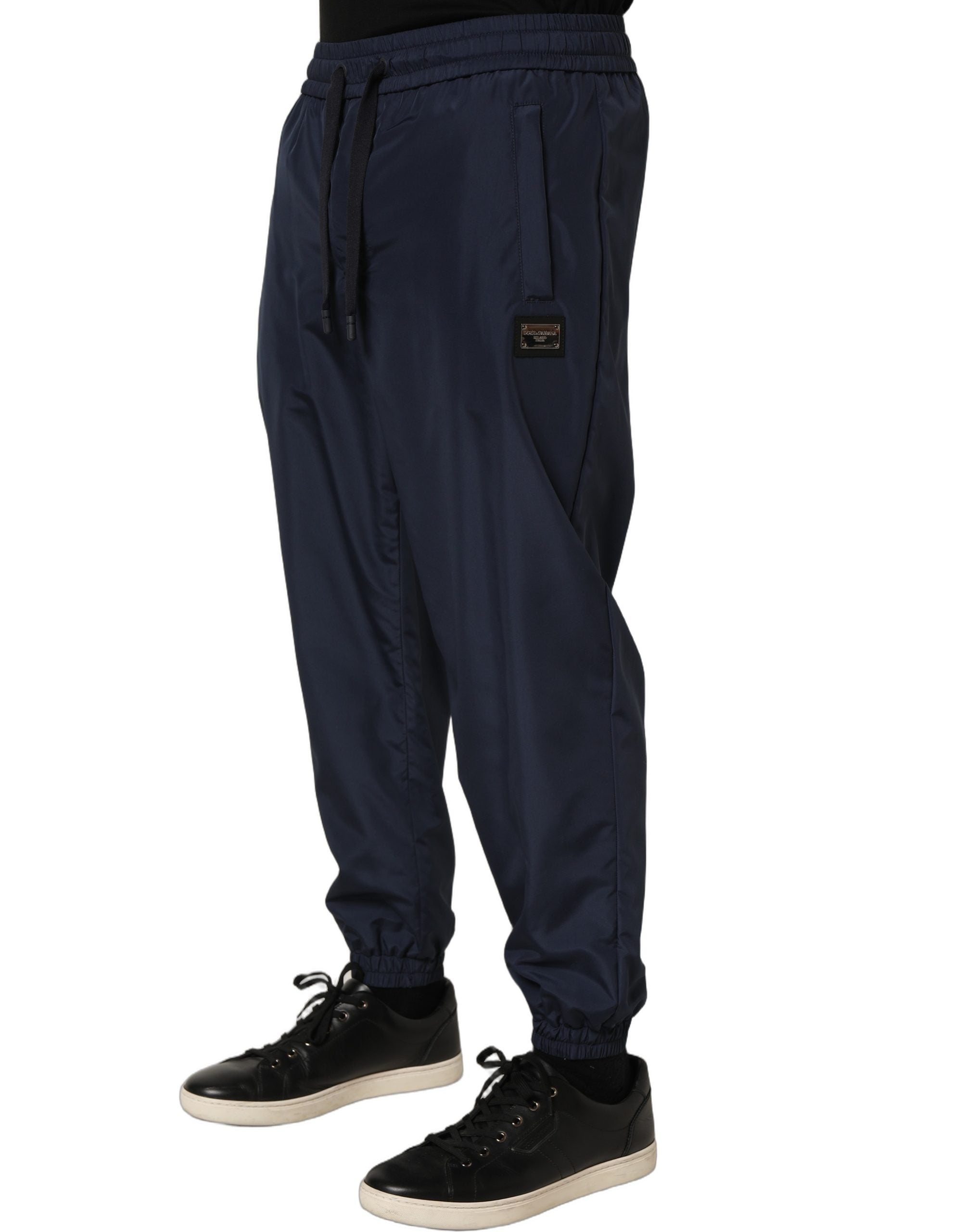 Dolce & Gabbana Dark Blue Polyester Jogger SweatMen's Men's Pants