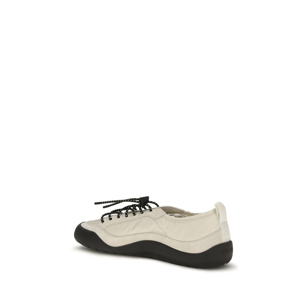 Prada Beige Fabric Athletic Men's Sneakers