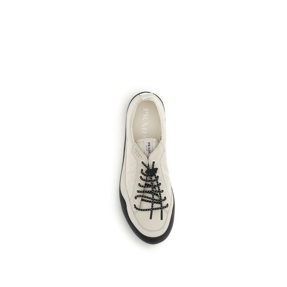 Prada Beige Fabric Athletic Men's Sneakers