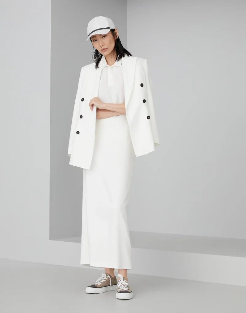 Brunello Cucinelli White Cotton Women's Blazer
