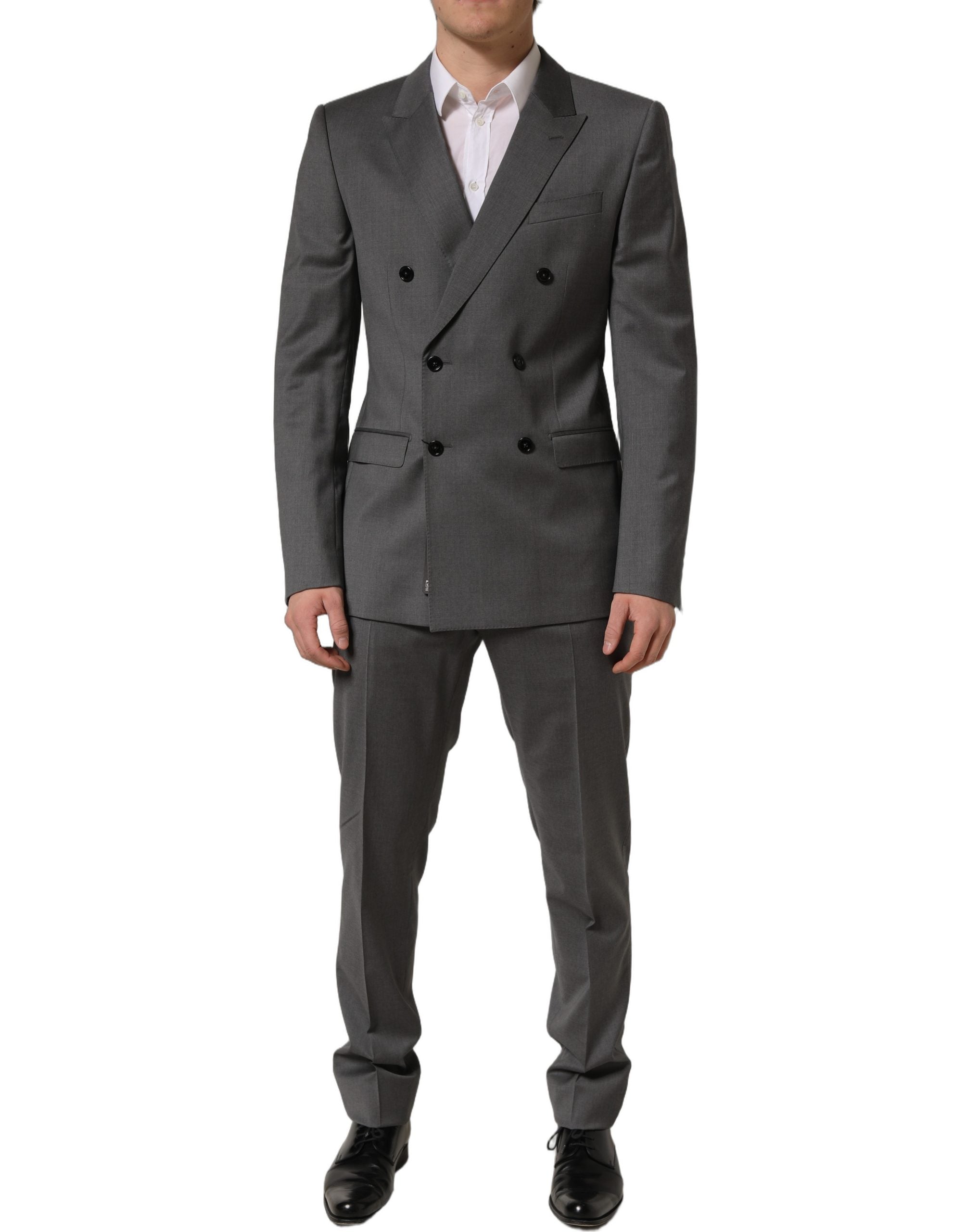 Dolce & Gabbana Gray MARTINI Slim Fit Formal 2Piece Men Men's Suit