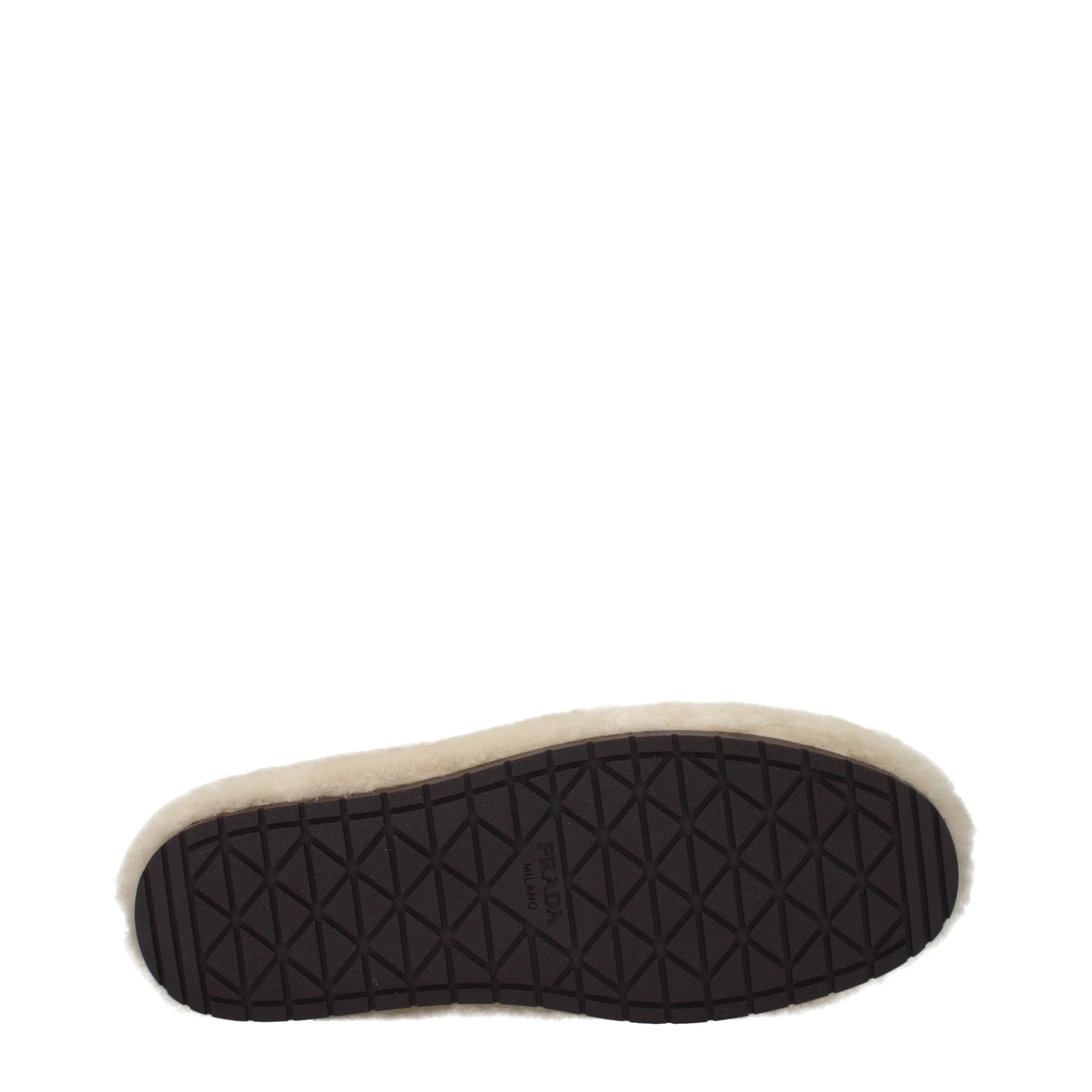 Prada Beige Fur Women's Slippers