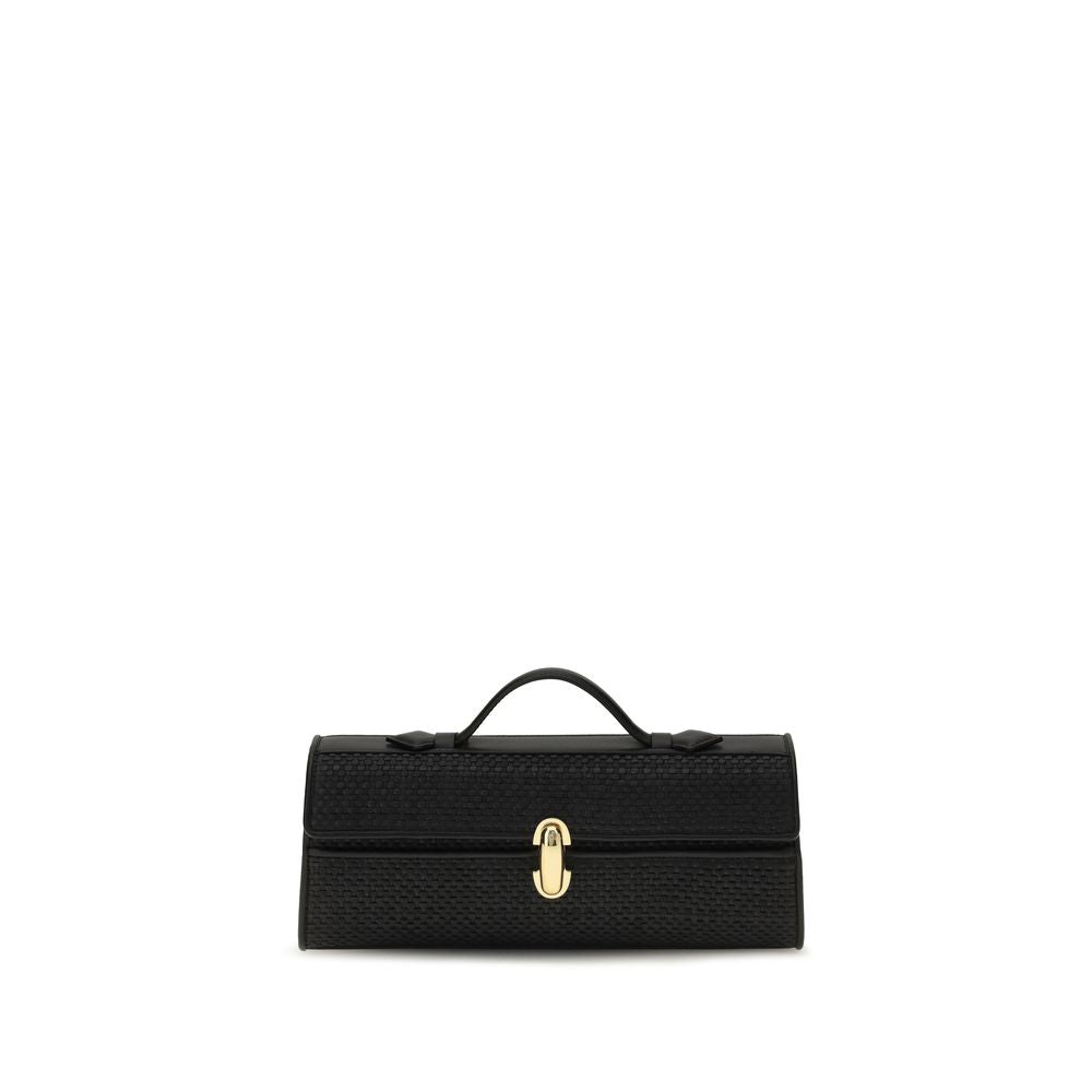 Savette Black Raffia Women's Handbag