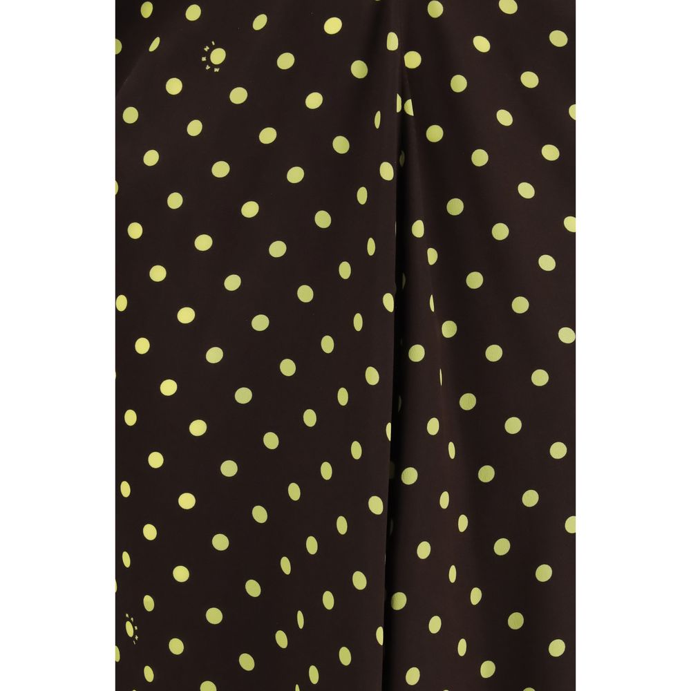 Marni Brown Silk Casual Women's Dress