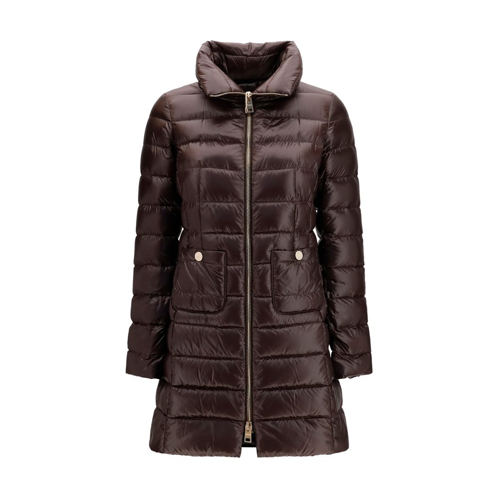 Herno Brown Polyamide Full-Length Women's Jacket