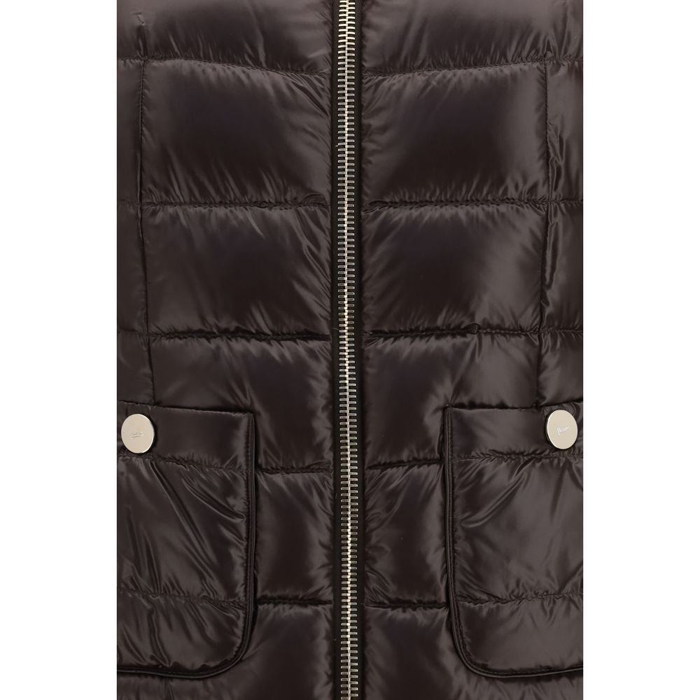 Herno Brown Polyamide Full-Length Women's Jacket