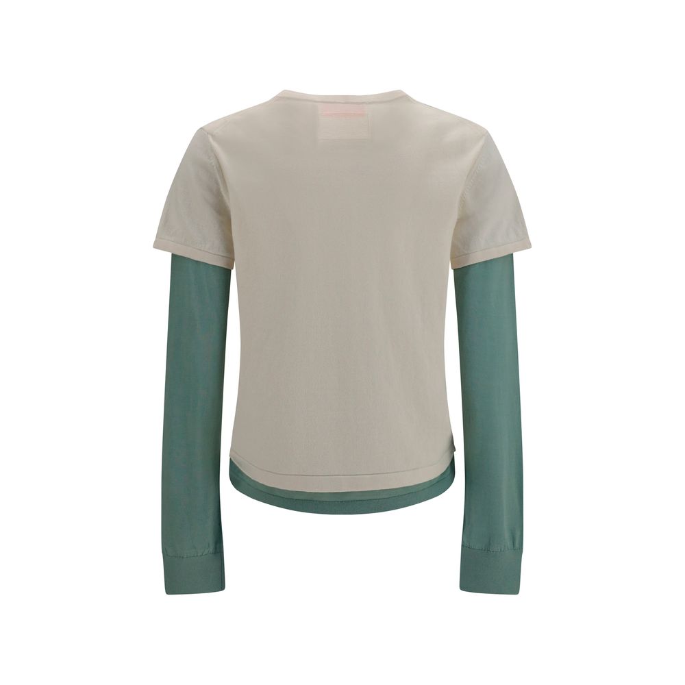 Guest in Residence Beige Cotton Women's Sweatshirt
