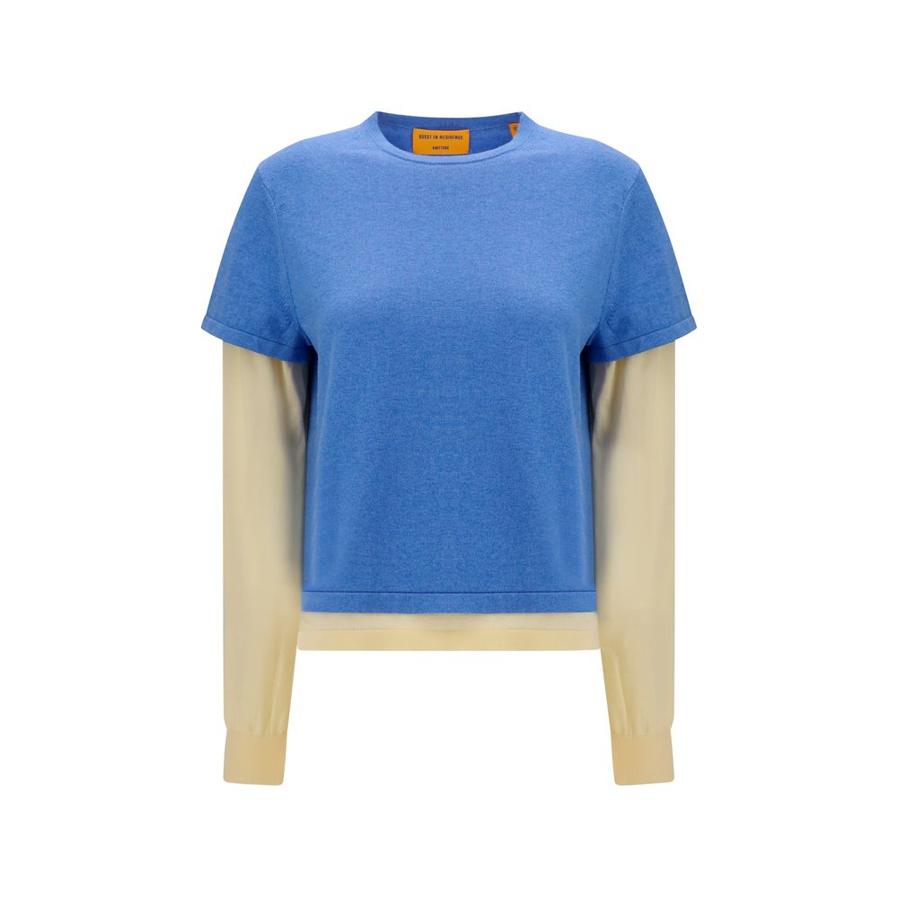 Guest in Residence Blue Cotton Women's Sweatshirt