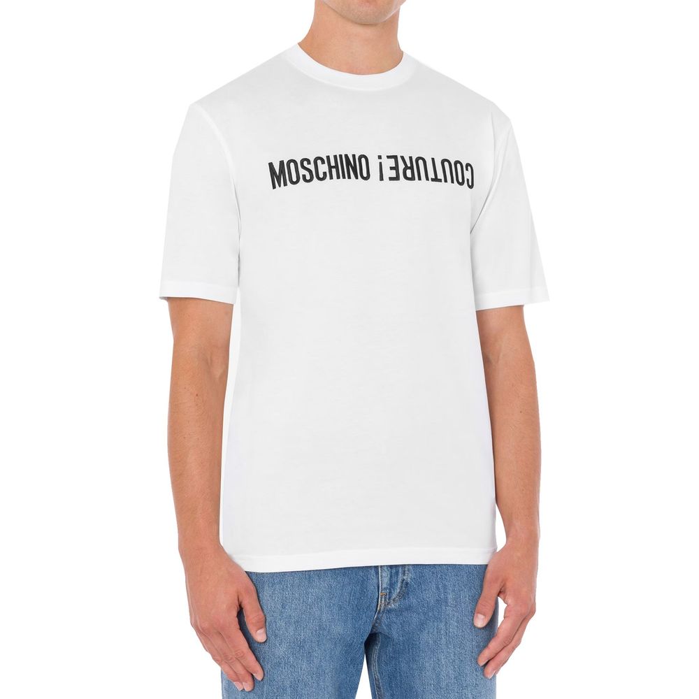 Moschino White Cotton Men's T-Shirt