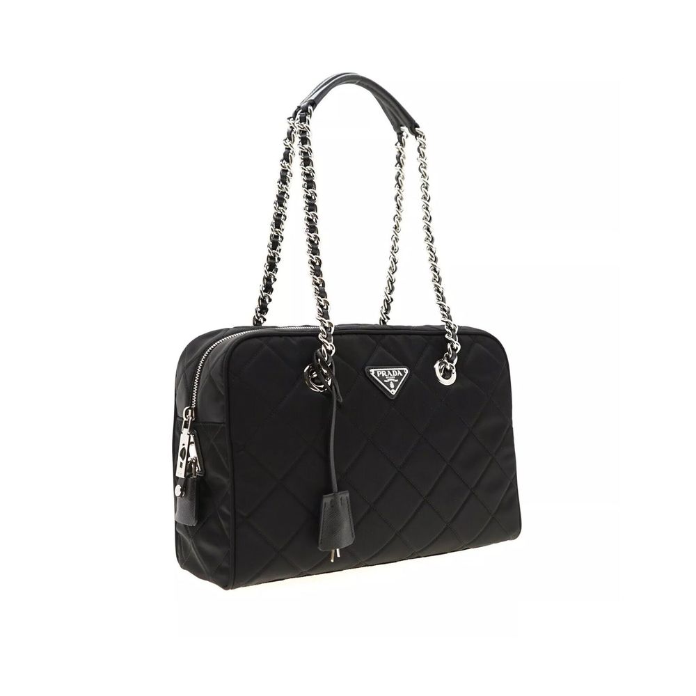 Prada Black Nylon Shoulder Women's Bag
