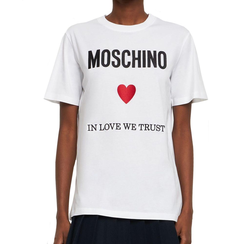 Moschino Couture White Cotton Men's T-Shirt
