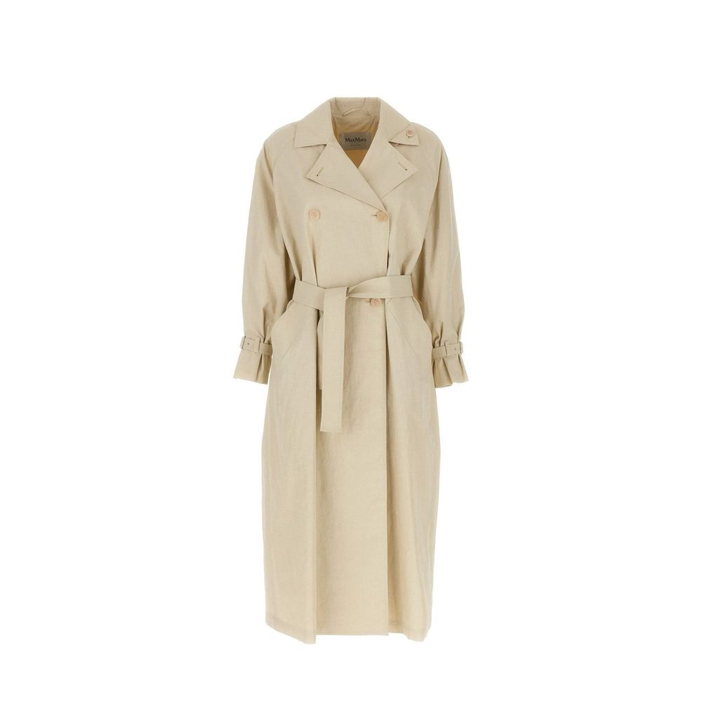 Max Mara Beige Cotton Women's Coat
