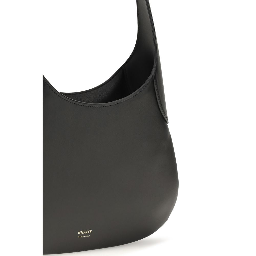 Khaite Black Calf Leather Bos Taurus Shoulder Women's Bag