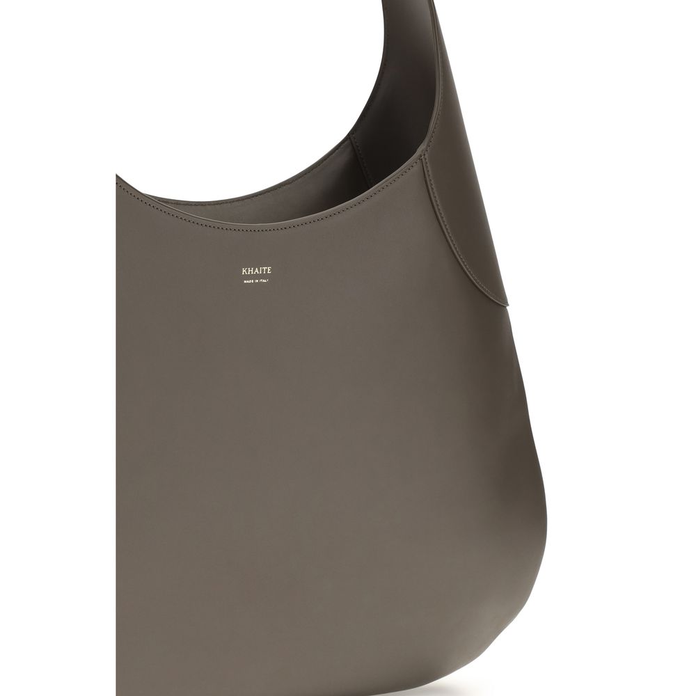 Khaite Gray Calf Leather Bos Taurus Women's Handbag