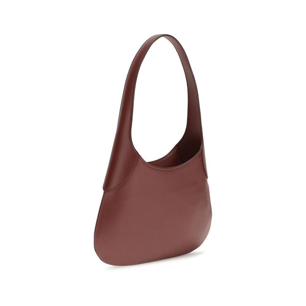Khaite Bordeaux Calf Leather Bos Taurus Shoulder Women's Bag