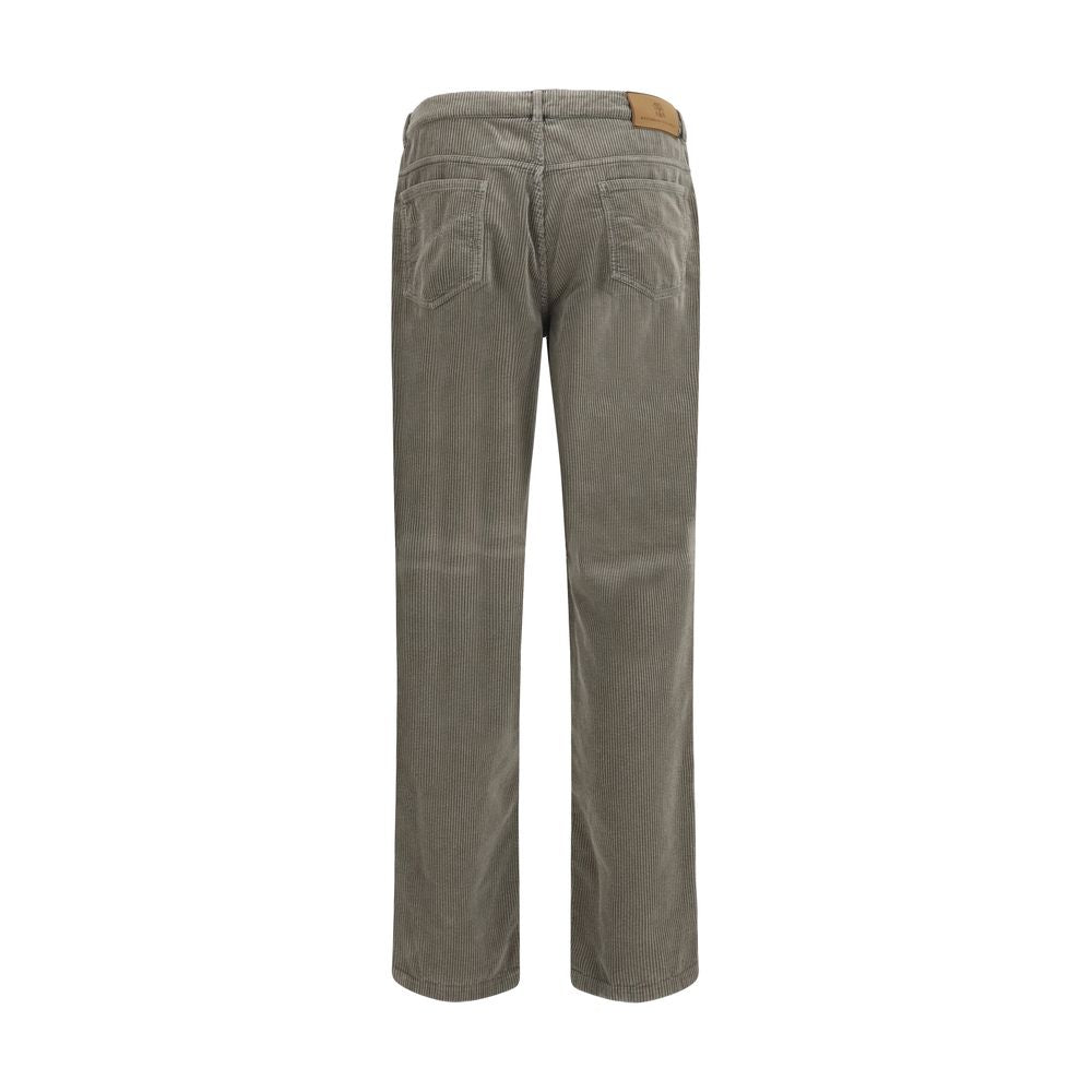 Brunello Cucinelli Bicolor Cotton Casual Men's Pants