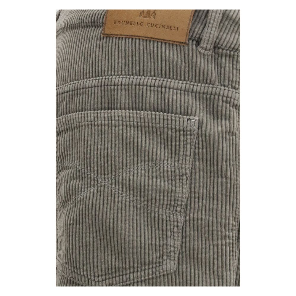 Brunello Cucinelli Bicolor Cotton Casual Men's Pants