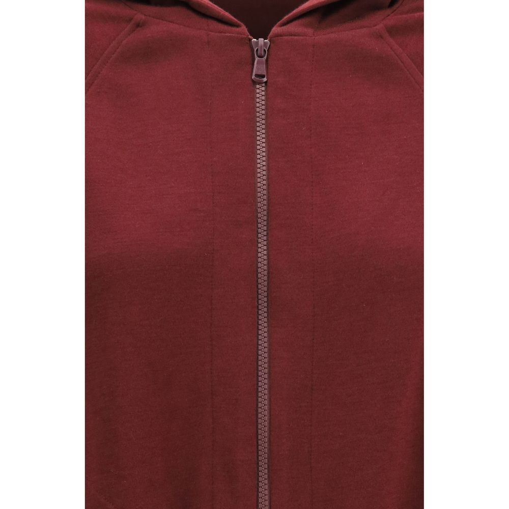 Brunello Cucinelli Bordeaux Cotton Women's Sweatshirt