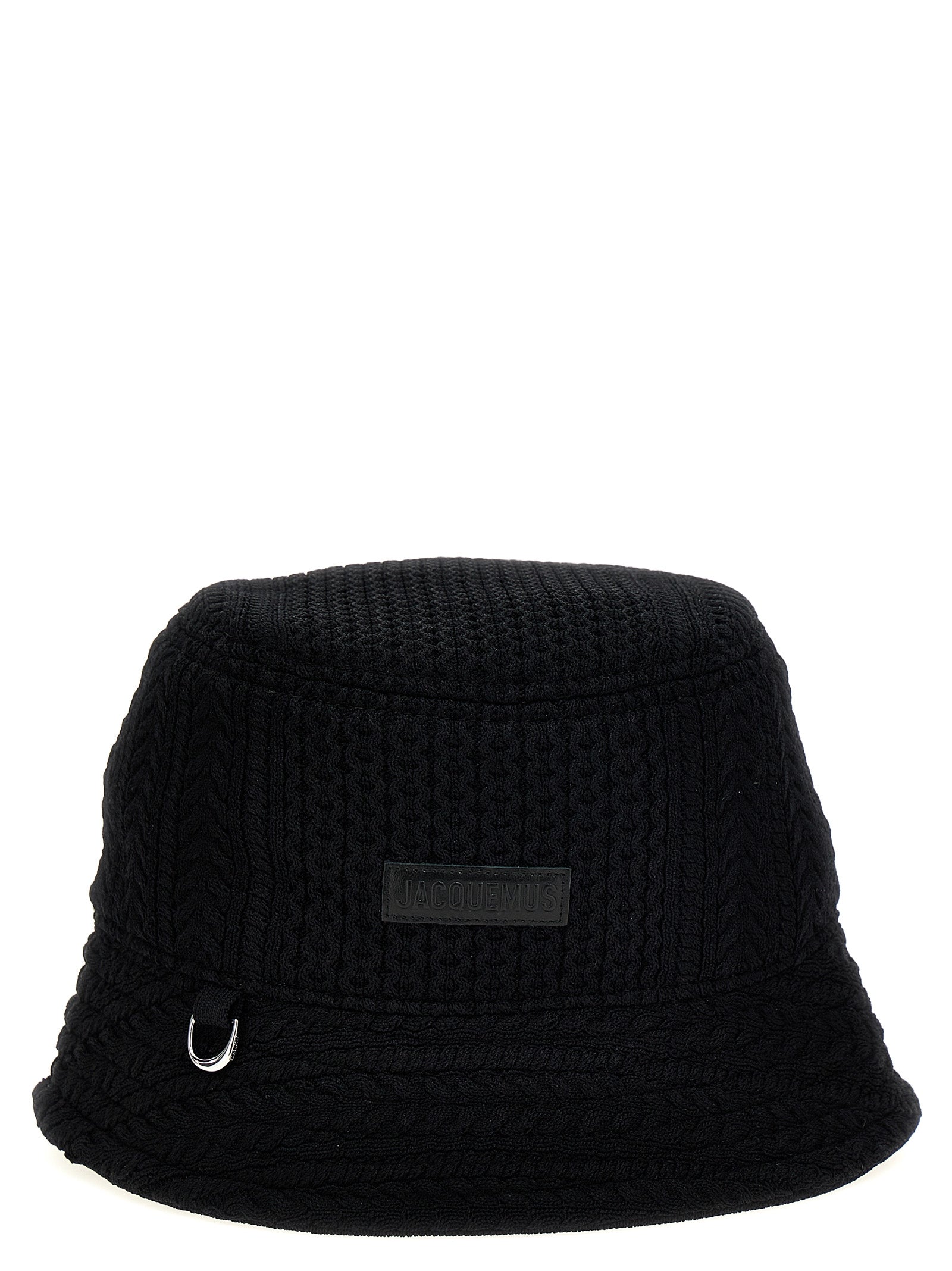 Jacquemus Black Viscose Bucket  Hat