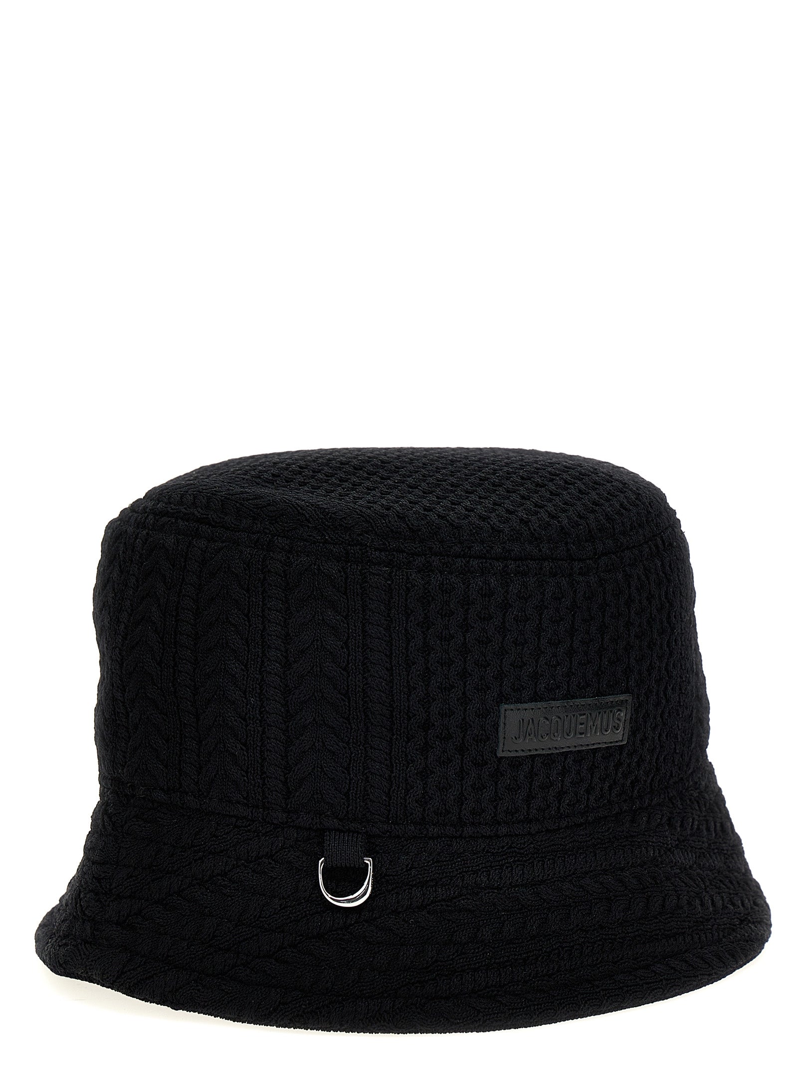 Jacquemus Black Viscose Bucket  Hat