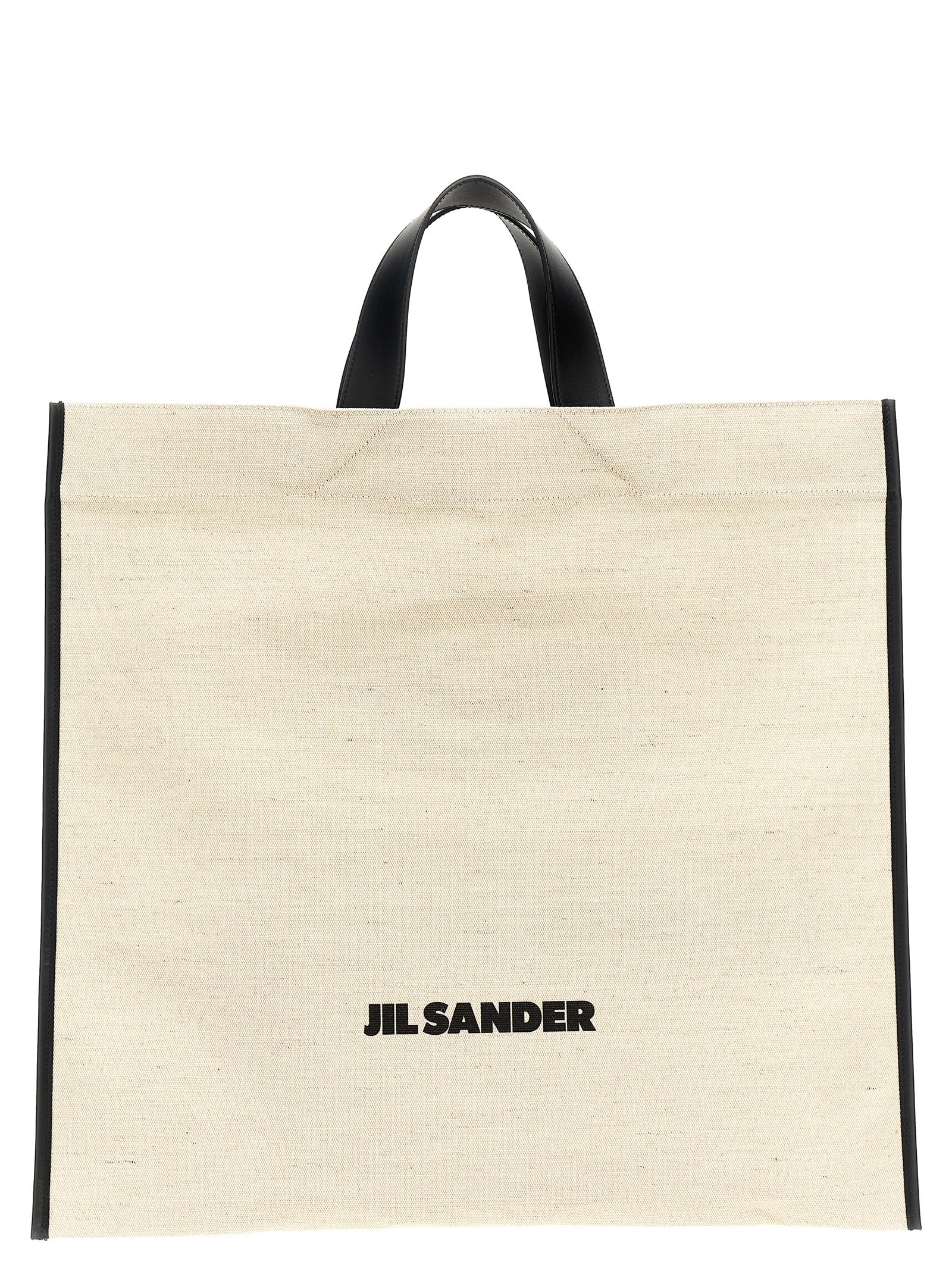 Jil Sander Bicolor Jute Tote Women's Bag