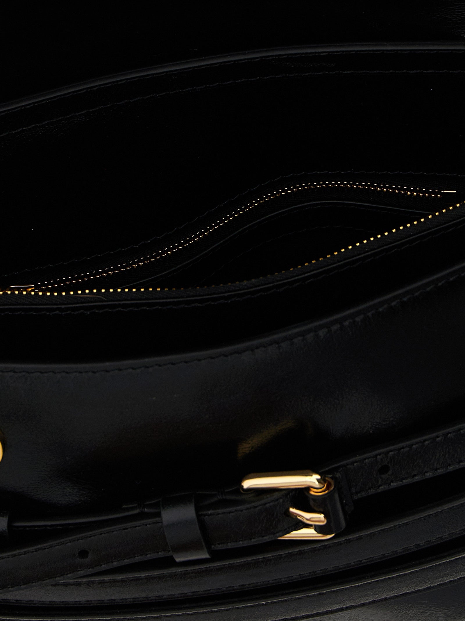 Moschino Black Leather Crossbody Women's Bag