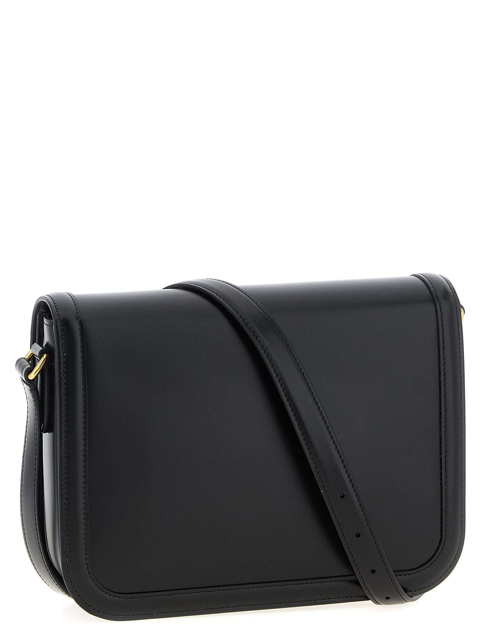 Valentino Garavani Black Calfskin Shoulder  Bag