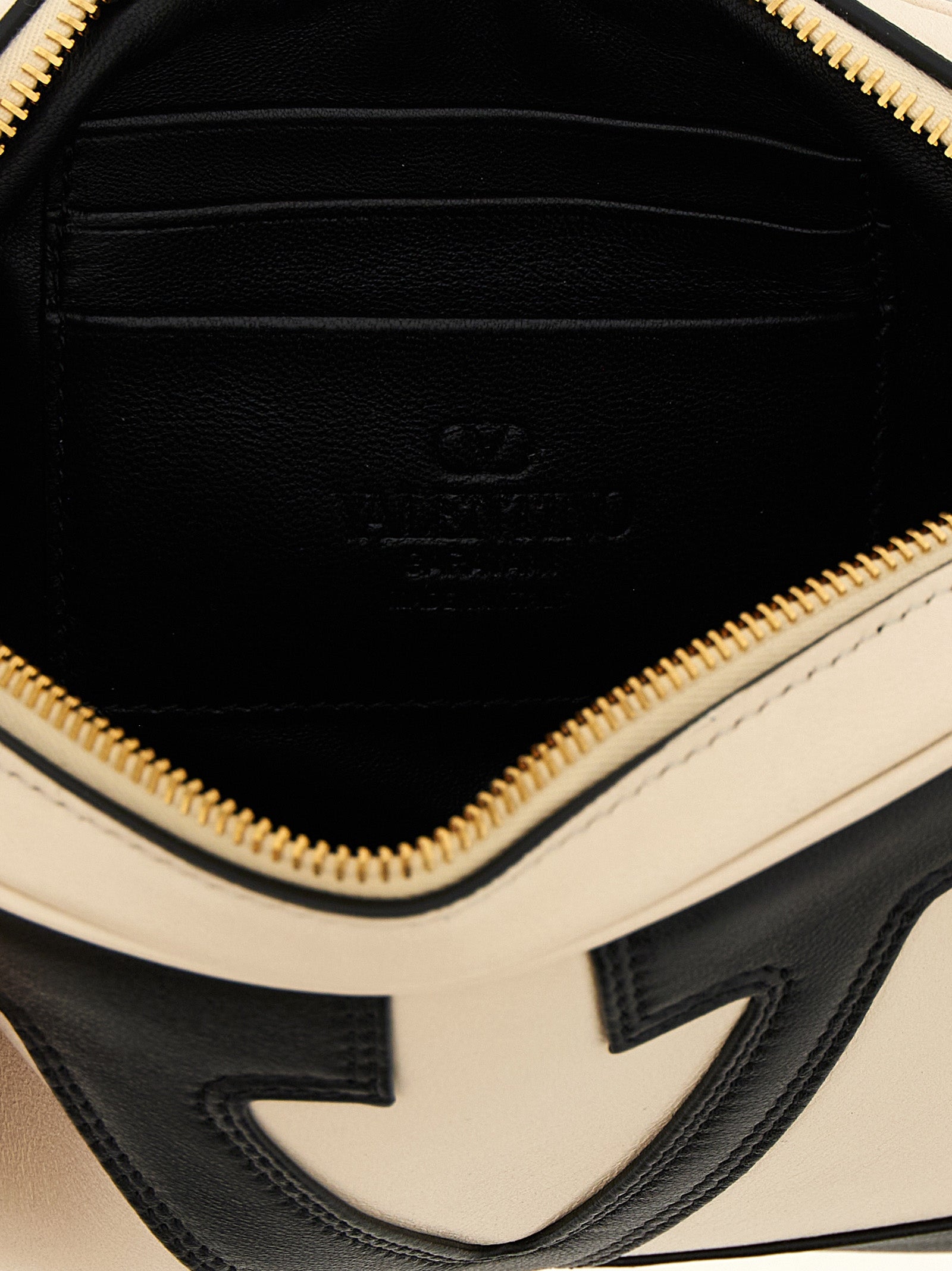 Valentino Garavani Bicolor Lamb Leather Crossbody  Bag