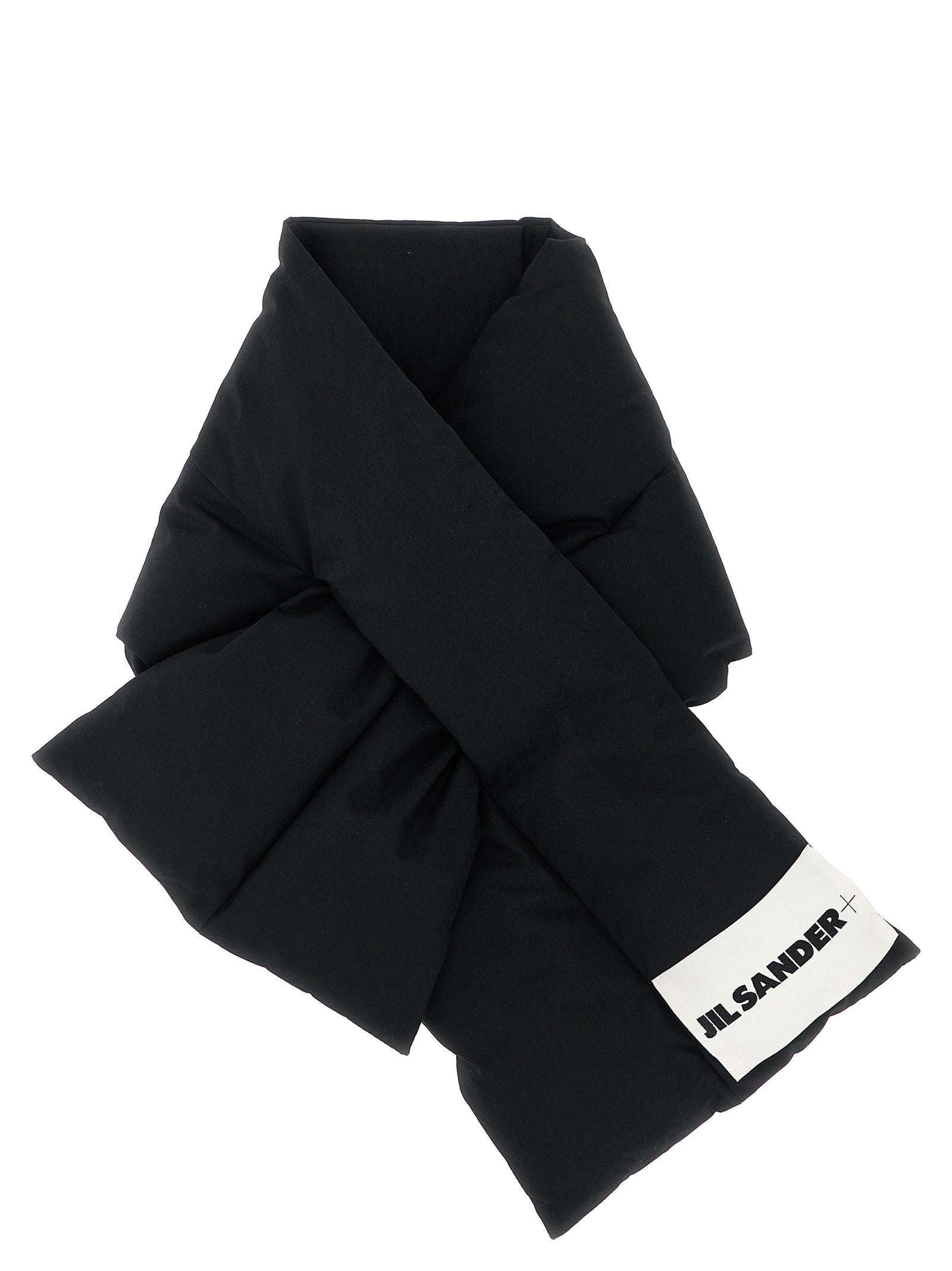 Jil Sander Black Cotton  Foulard