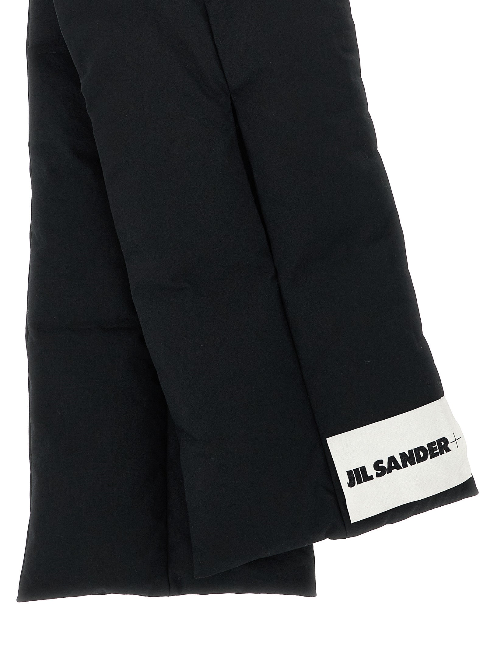 Jil Sander Black Cotton  Foulard