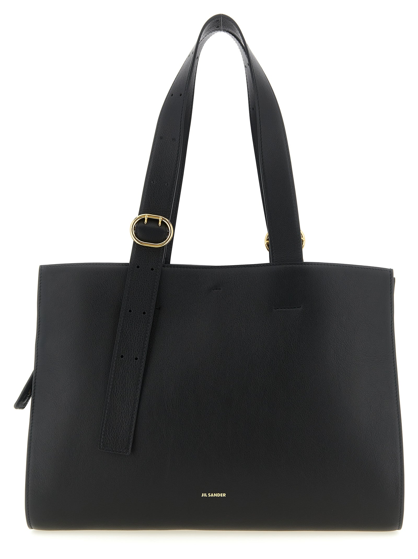 Jil Sander Black Calfskin Tote Women's Bag