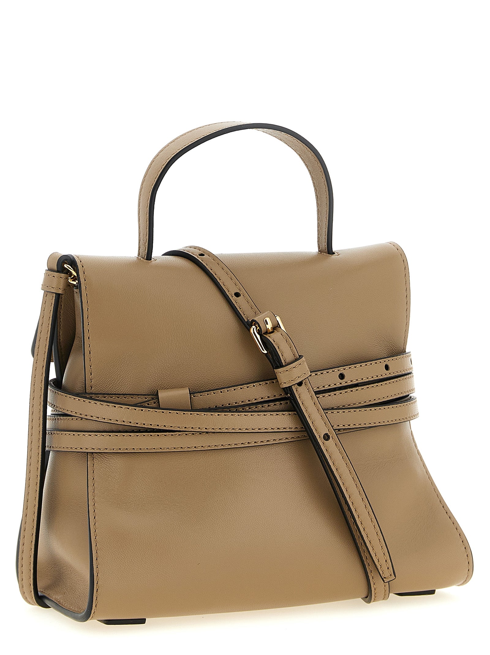 Moschino Beige Napa Leather / Calf Bos Taurus Women's Handbag