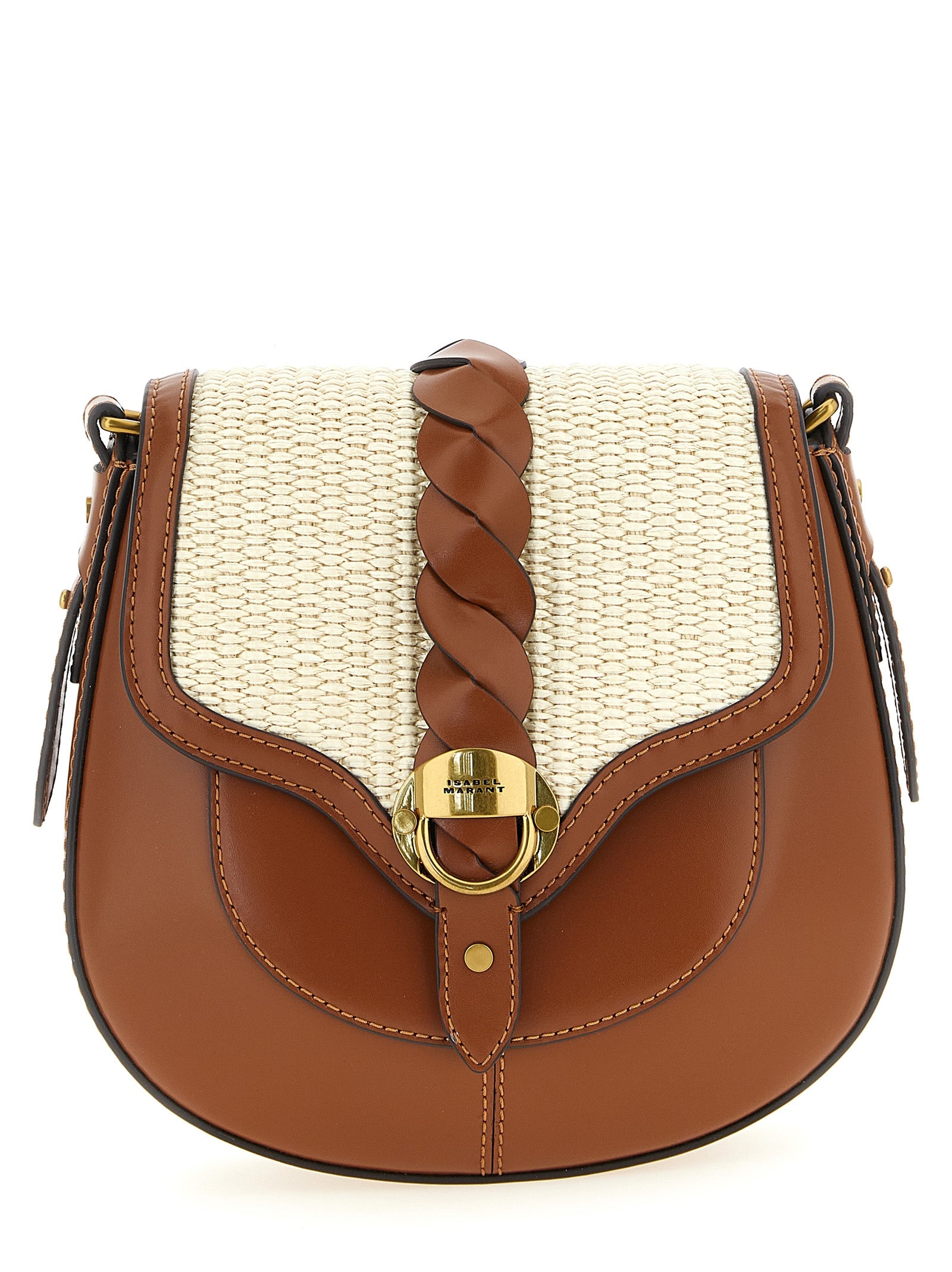 Isabel Marant Brown Calfskin Crossbody Women's Bag