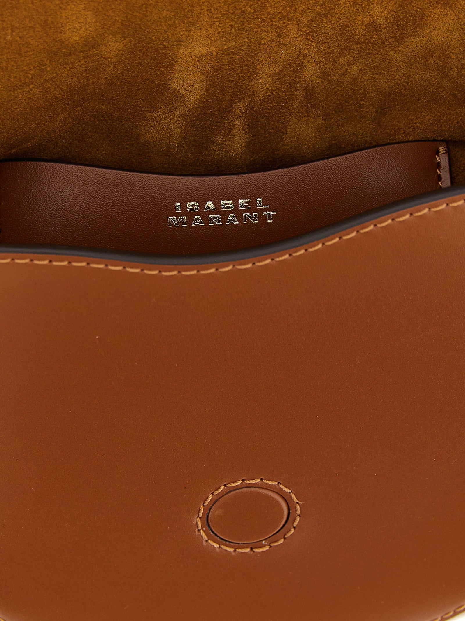 Isabel Marant Brown Calfskin Crossbody Women's Bag