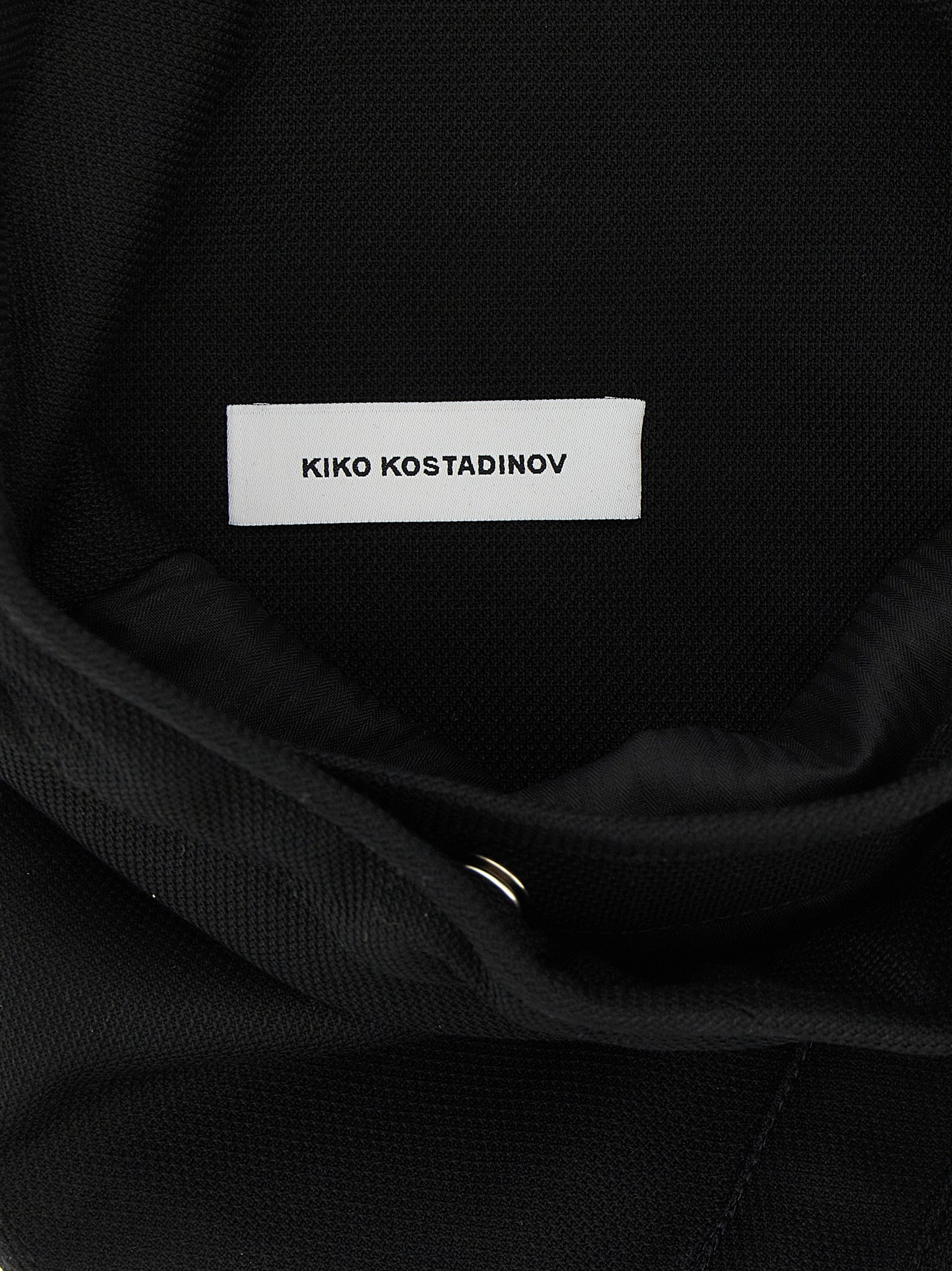 Kiko Kostadinov Black Cotton Crossbody Men's Bag