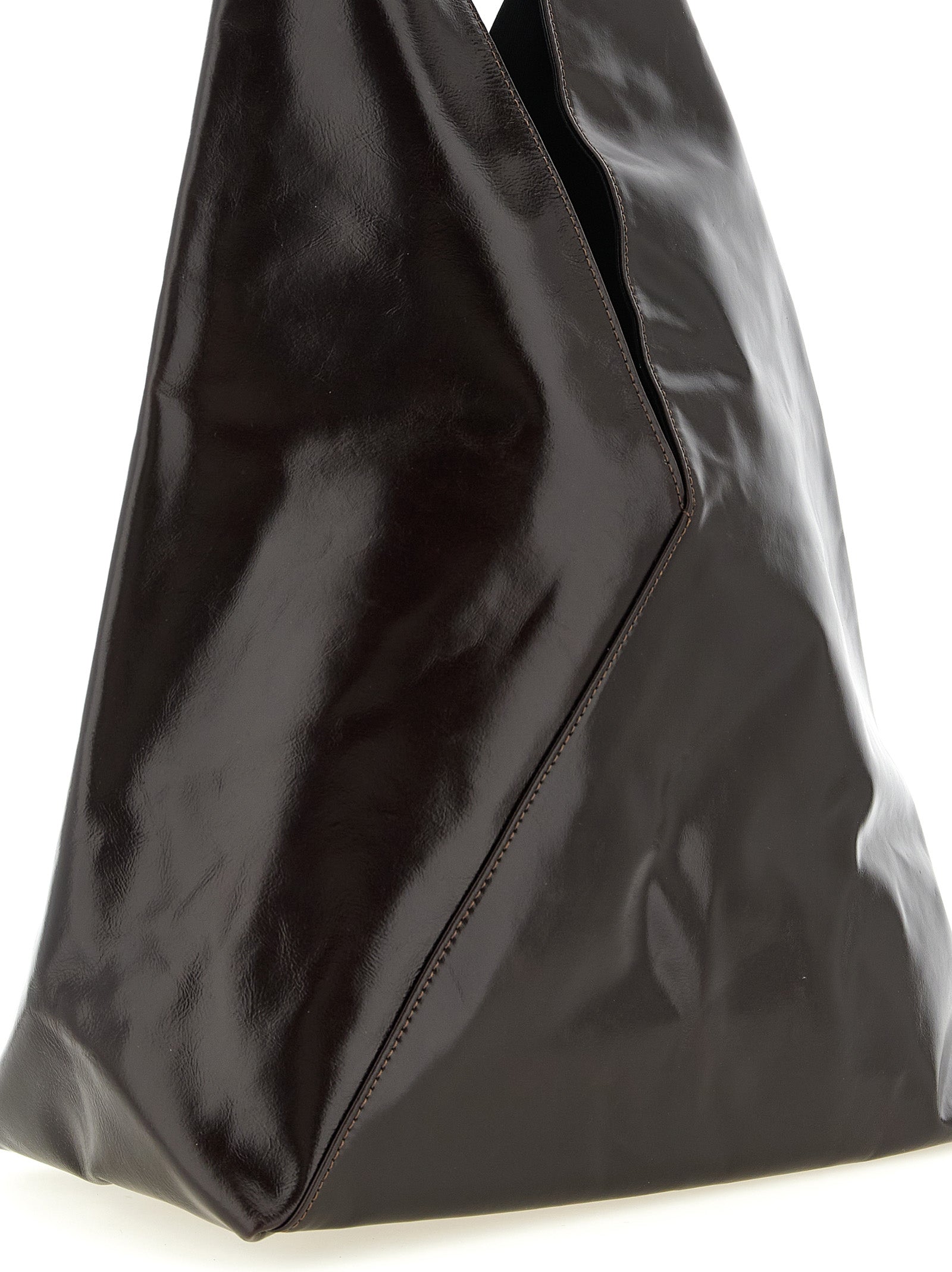 MM6 Maison Margiela Brown Cowhide Women's Handbag