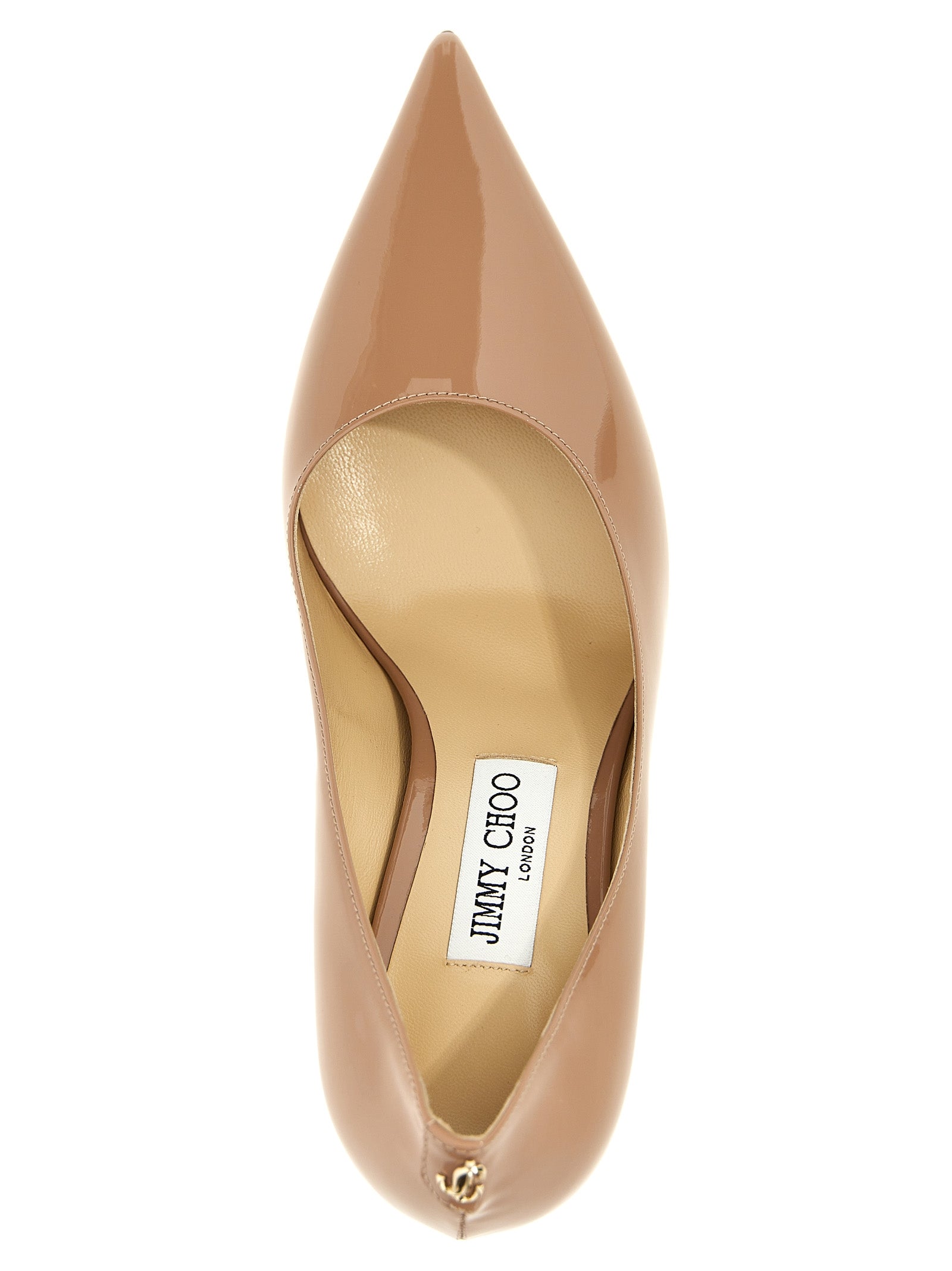 Jimmy Choo Beige Calfskin High Heel Women's Pumps