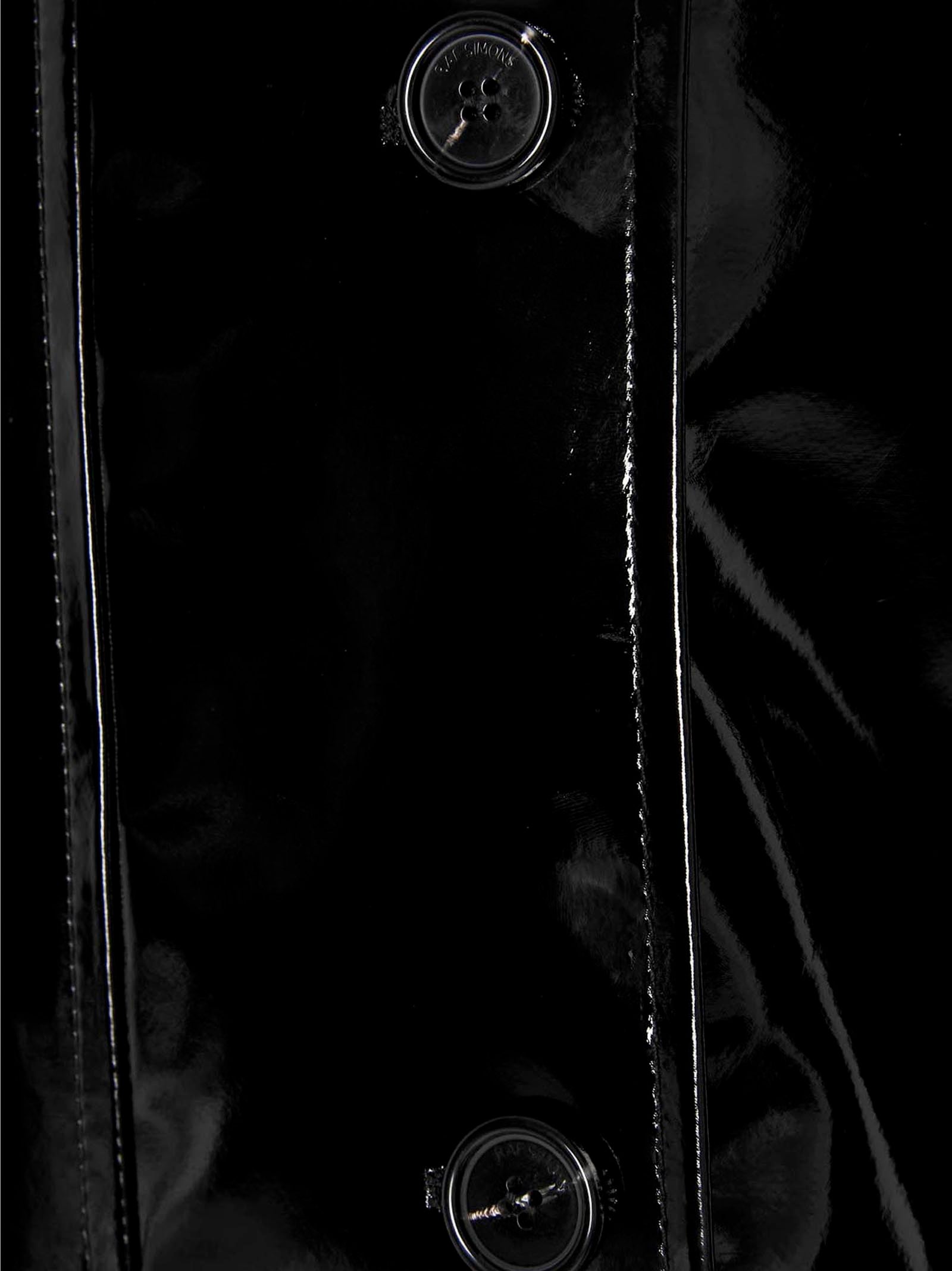 Raf Simons Black Cotton Women's Coat