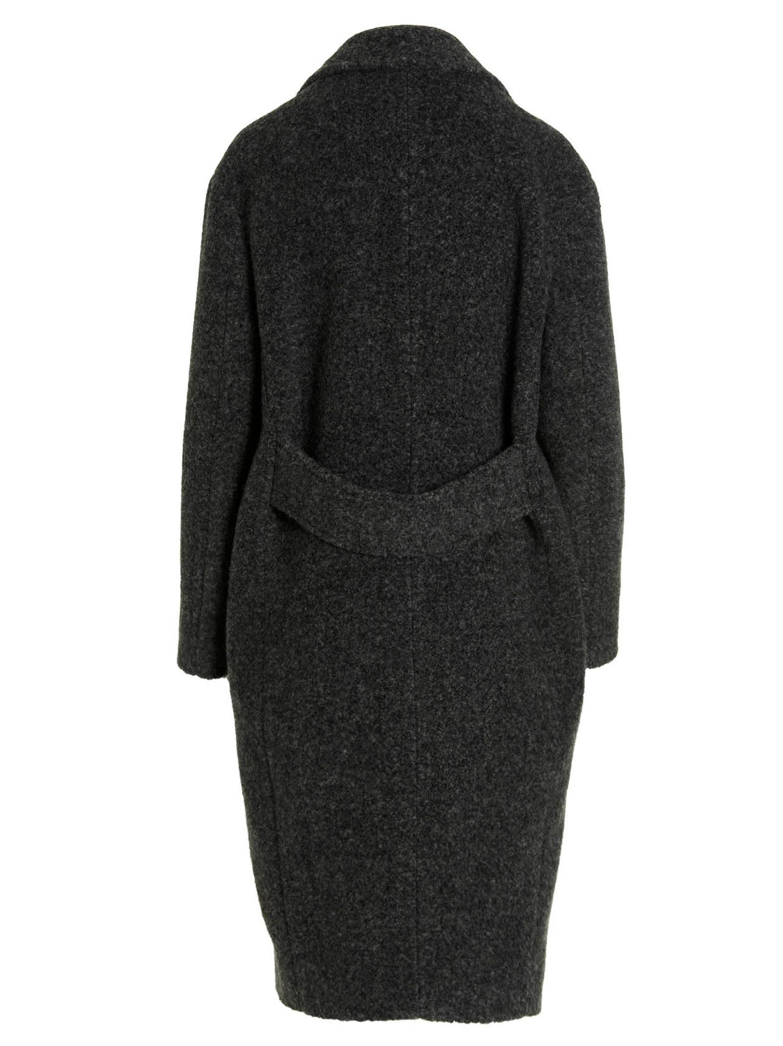 MAURIZIO MIRI Gray Viscose Women's Coat