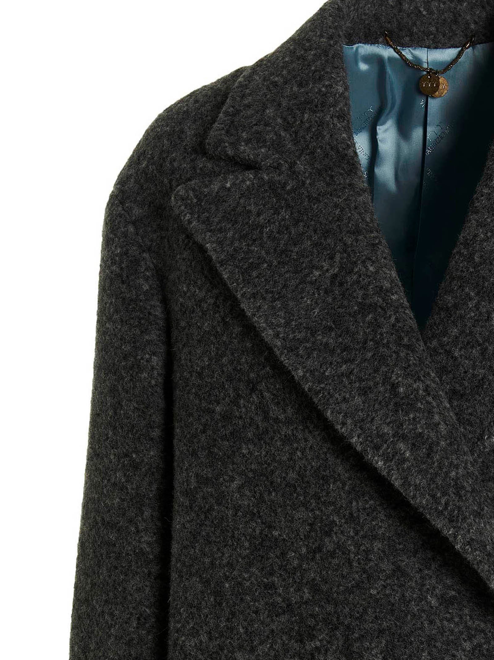 MAURIZIO MIRI Gray Viscose Women's Coat
